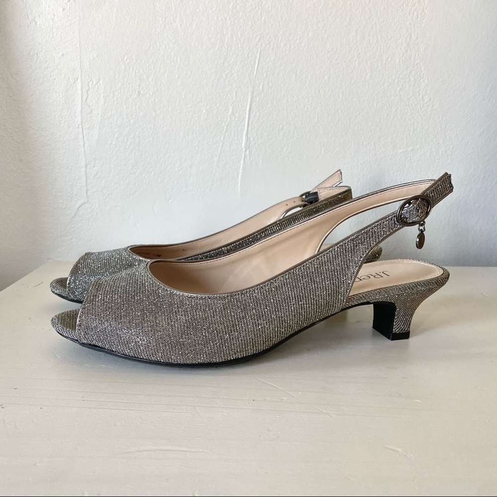 j.renee• jenvey glitter slingback sandal